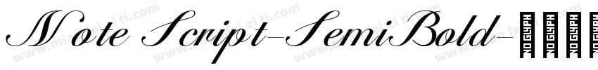 Note Script-SemiBold字体转换